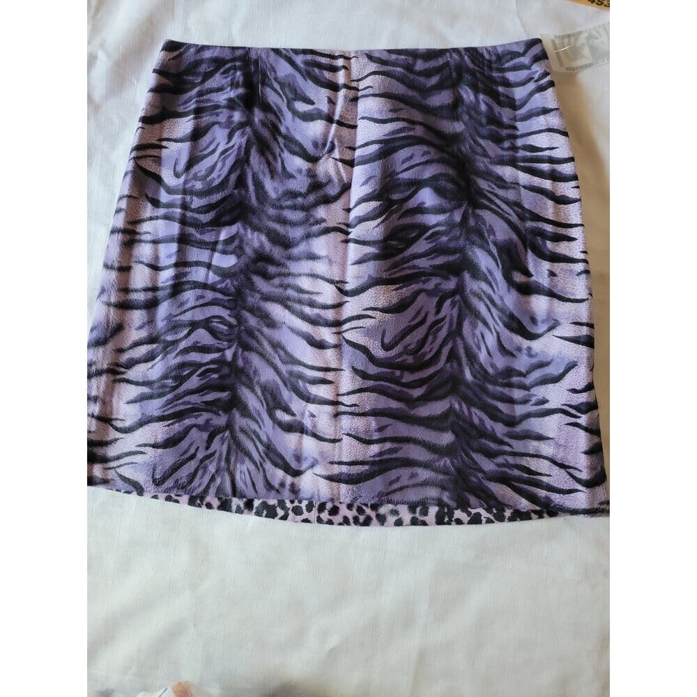 Alberto Makali Women's Mini Skirt Leopard & Zebra Print Size12 - Picture 14 of 14